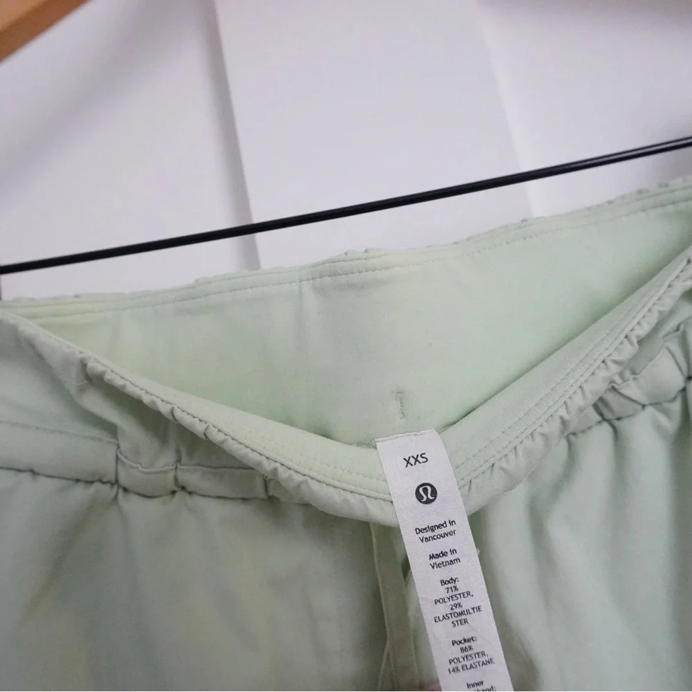 Lululemon Green High Waist Shorts